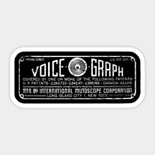 Voice-O-Graph Sticker